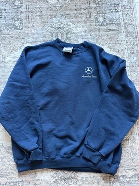Vintage 90’s Mercedes Benz Unisex Navy Crewneck Sweater